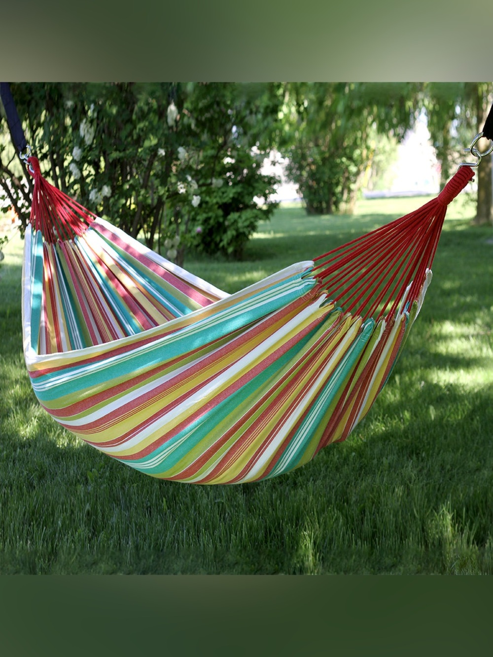 Colorful Stripe Cotton Hammock - Multi-Color